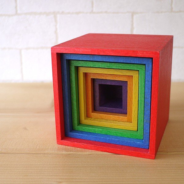 楽天市場】ジーナ社 sina ミニ箱積木 色 F2-7b : 木のおもちゃ