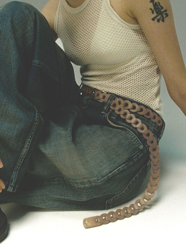 Llife LEATHER CHAIN BELT / 商品詳細ページ / LIDNM / Llife ONLINE