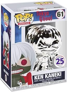 Amazon.com: Funko Pop! Tokyo Ghoul Ken Kaneki Silver Chrome