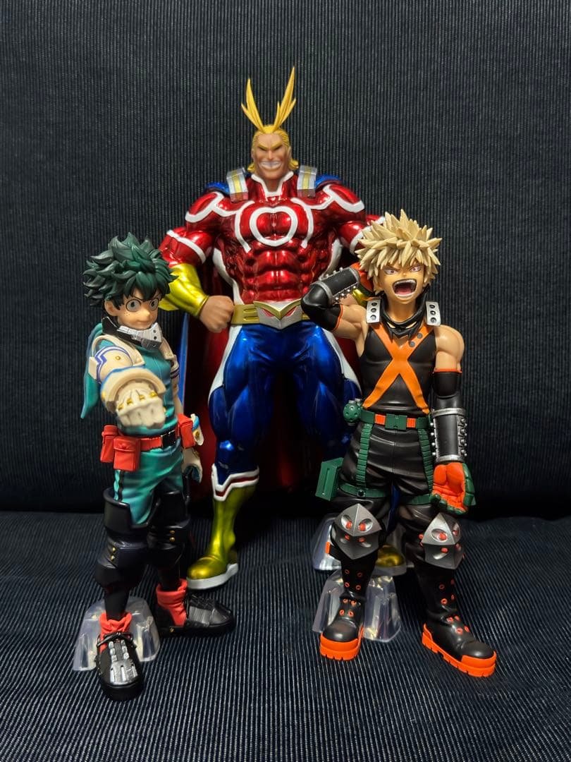 ヒロアカ　一番くじ　緑谷出久　爆豪勝己　オールマイト　ラストワン　フィギュア